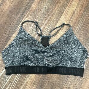 PINK Victoria's Secret Grey Sports Bra